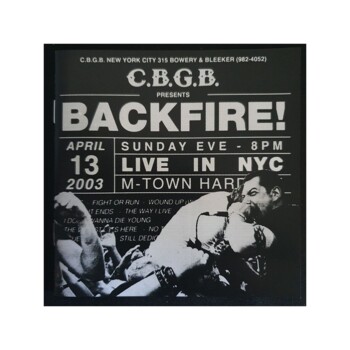 CD. Backfire! "Live at CBGB's"