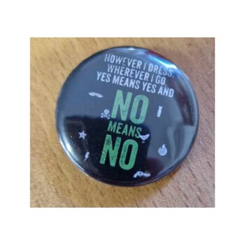 Przypinka. NoMeansNo