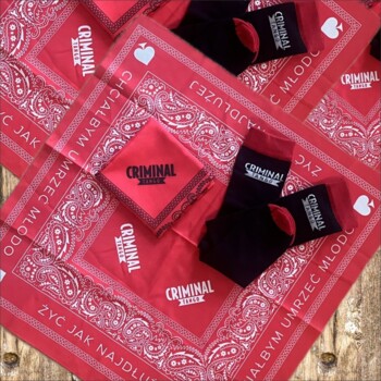Bandana. Criminal Tango - czarny motyw