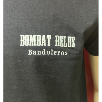 T-shirt. Bombat belus-Czarny (Dwustronna)