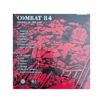 LP. Combat 84 "Orders Of The Day" - czerwony winyl, plakat