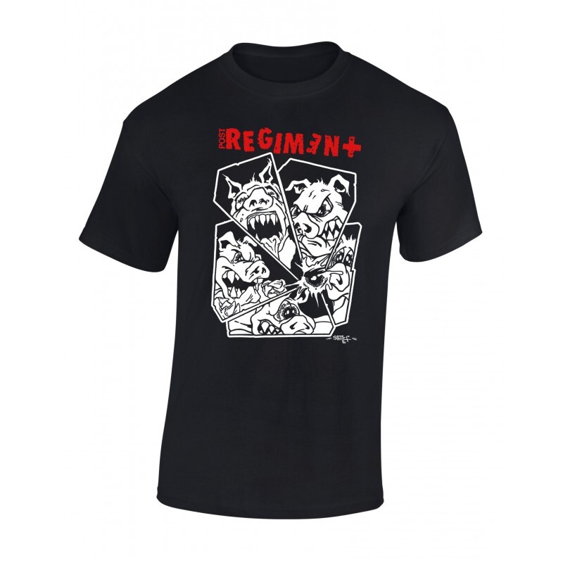 T-shirt. Post Regiment - Czarne