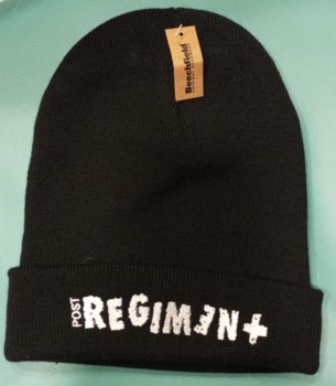 Czapka. Post Regiment - czarna, biały haft