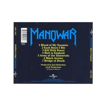 UŻ-CD. Manowar "Hail To England"