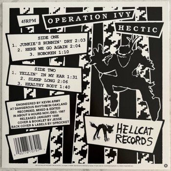 Operation Ivy "Hectic E.P." (U.S. edition)