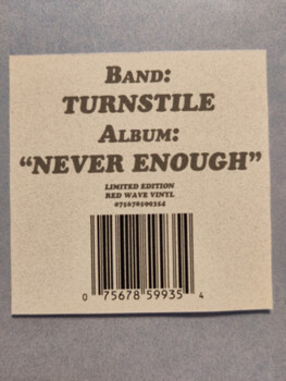Turnstile "Never Enough" 2LP