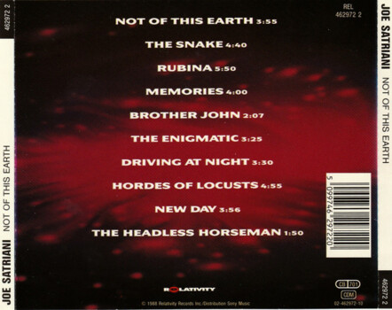 Joe Satriani "Not Of This Earth"