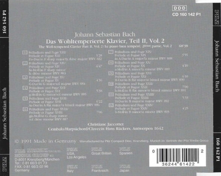 Johann Sebastian Bach "Das Wohltemperierte Klavier Teil 2/II"