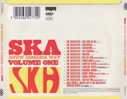 The Skatalites ‎"Ska Boo - Ska Down Jamaica Way Volume One"