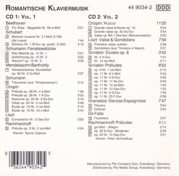 Sylvia Cápova, Peter Schmalfuss "Romantische Klaviermusik Vol. 1 Und 2"
