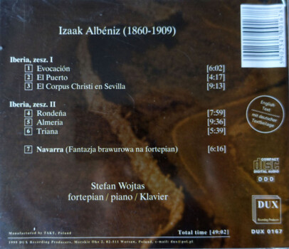 Isaak Albeniz, Stefan Wojtas "Iberia"