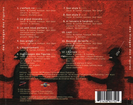 Noir Desir "Des Visages Des Figures" CD
