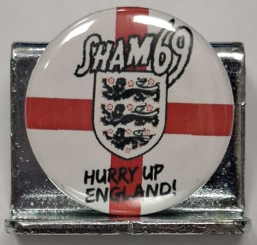 Przypinka. 99. Sham69 Hurry Up  England