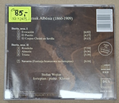 Izaak  Albeniz "Iberia" by Stefan Wojtas CD