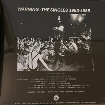Discharge "Warning: The Singles 1983 - 1985" LP