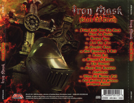 Iron Mask "Black As Death" CD