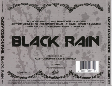 Ozzy Osbourne "Black Rain" CD
