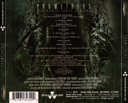 Luca Turilli's Rhapsody "Prometheus (Symphonia Ignis Divinus)" CD