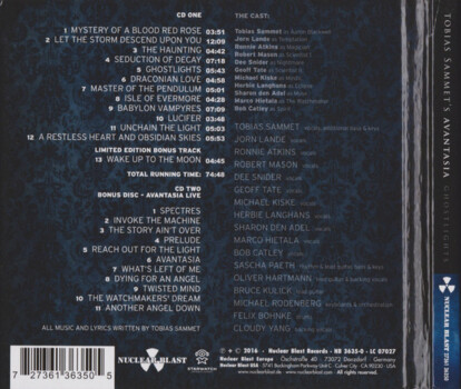 Tobias Sammet's Avantasia "Ghostlights" CD
