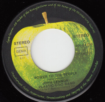 John Lennon/Plastic Ono Band "Power To The People" LP