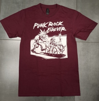 Koszulka - Punk Rock Forever - bordowa