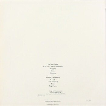 Pet Shop Boys "Actually" LP