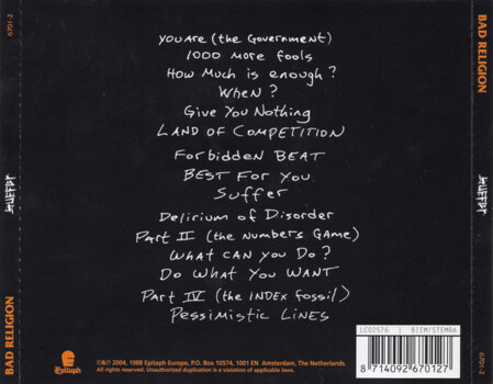 Bad Religion "Suffer"