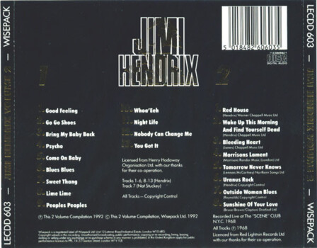 Jimi Hendrix "S/t" CD
