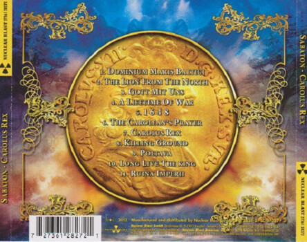 Sabaton "Carolus Rex" CD