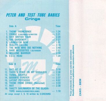 Peter And The Test Tube Babies "Cringe" MC