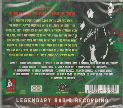 The Misfits "Ghouls Night Out Live!" CD