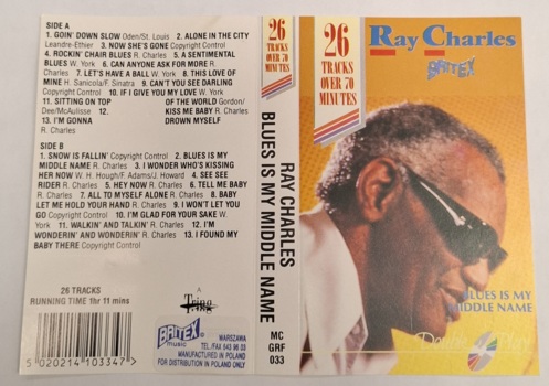 Ray Charles "Blues Is My Middle Name" MC