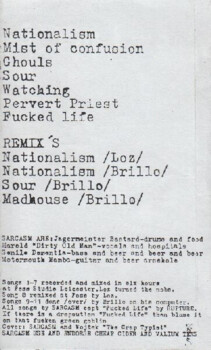 Sarcasm "Mist Of Confusion" MC