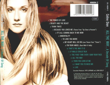 Celine Dion "All The Way..." CD