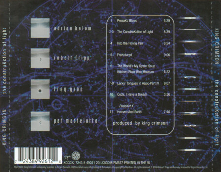King Crimson "The ConstruKction Of Light" CD