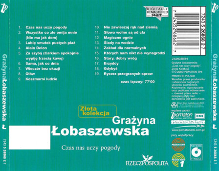 Grażyna Łobaszewska "Czas Nas Uczy Pogody" CD