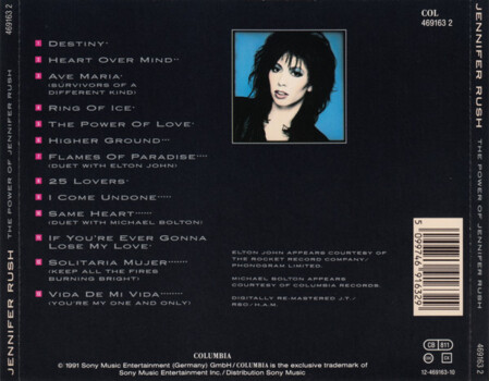Jennifer Rush "The Power Of Jennifer Rush" CD