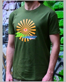 Koszulka Vavamuffin wzór Fly High-Fi! - Ciemny Khaki (Dark Khaki)