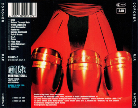Coroner "R.I.P." CD