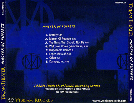 Dream Theater "Master of puppets" - official bootleg