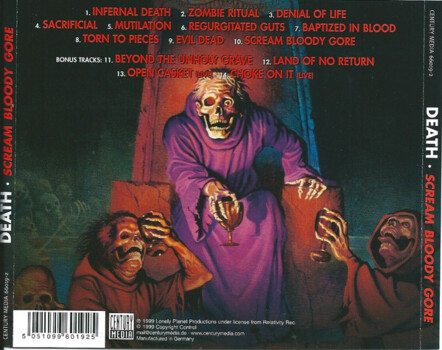 Death "Scream Bloody Gore" CD