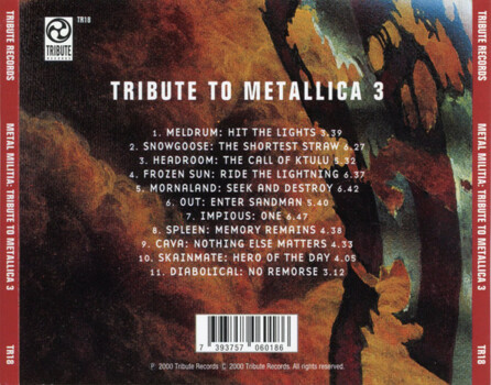 Metal Militia "Tribute To Metallica 3" CD
