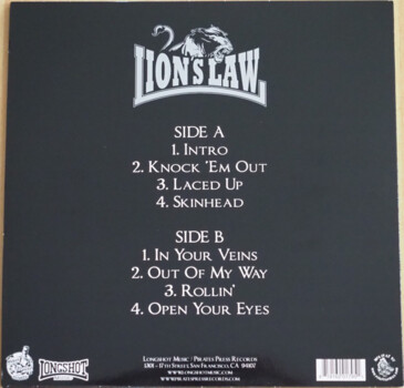 Lion's Law "Open Your Eyes" LP (Ultra Clear w/ Black Marble)