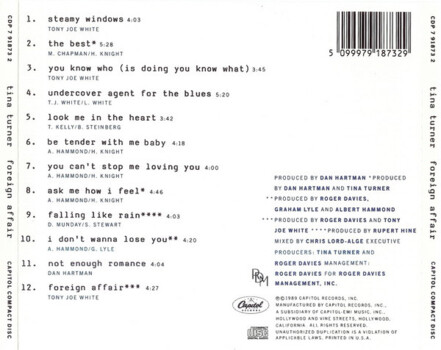 Tina Turner "Foreign Affair" CD