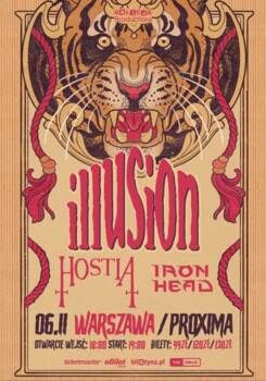 Bilet - ILLUSION, HOSTIA, IRON HEAD Warsaw